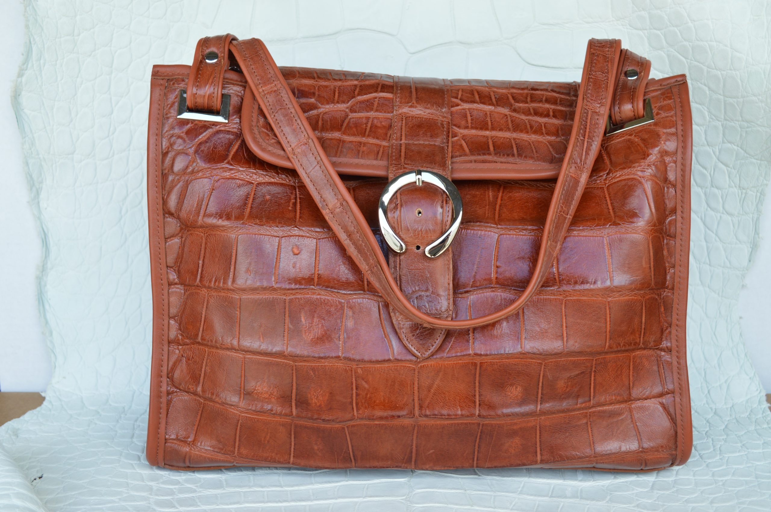 Satchel Crossbody Handbag - Genuine Leather - Marino Orlandi