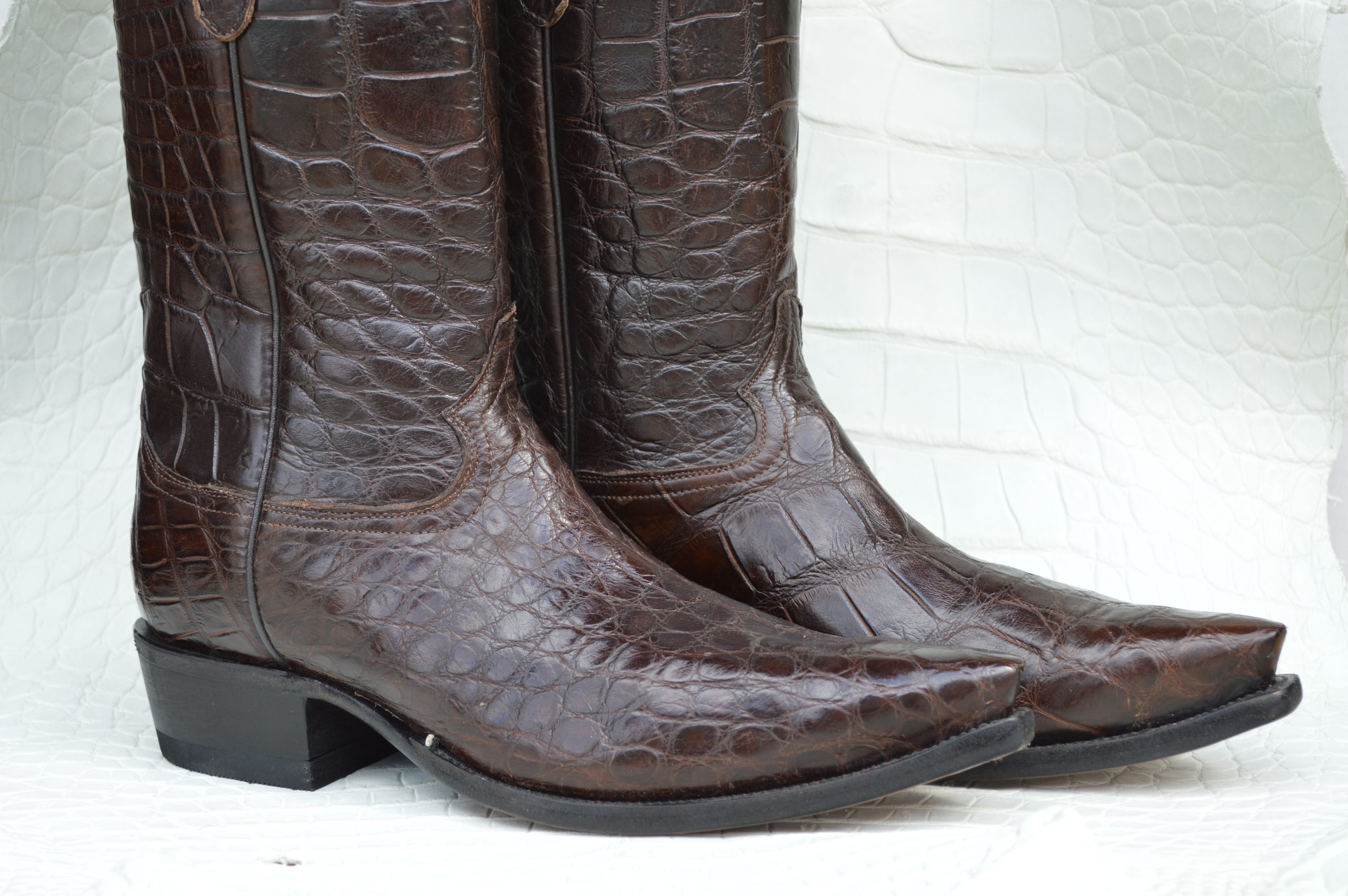 Alligator skin boots best sale